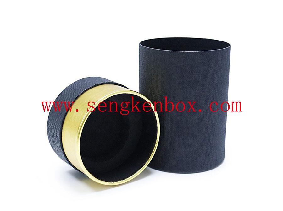 Tea Black Roll Edge Paper Can