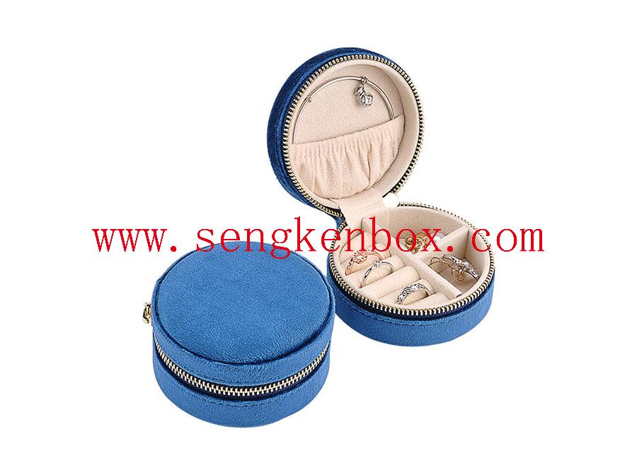 Velvet Travel Jewelry Box