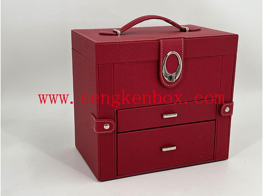 Multifunctional Four-Layer Packaging Leather Box