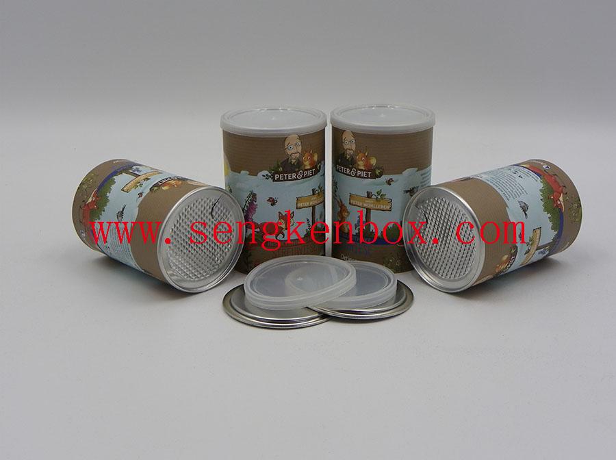 Food Grade Snacks Packaging Paper Cans