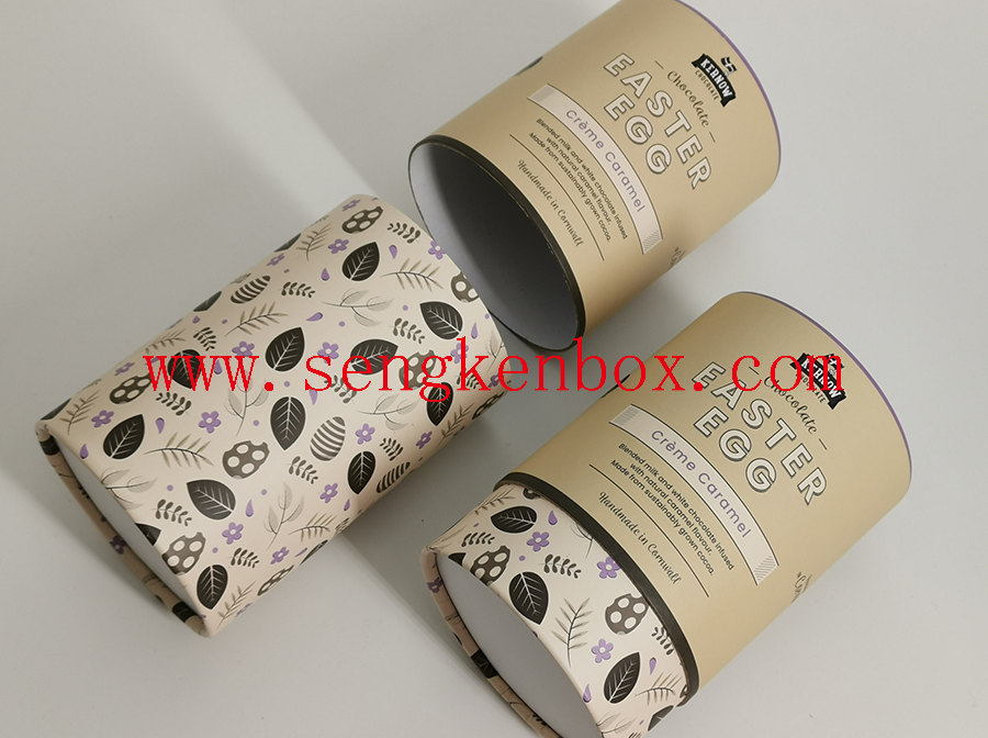 Chocolate Packaging Round Cardboard Canister