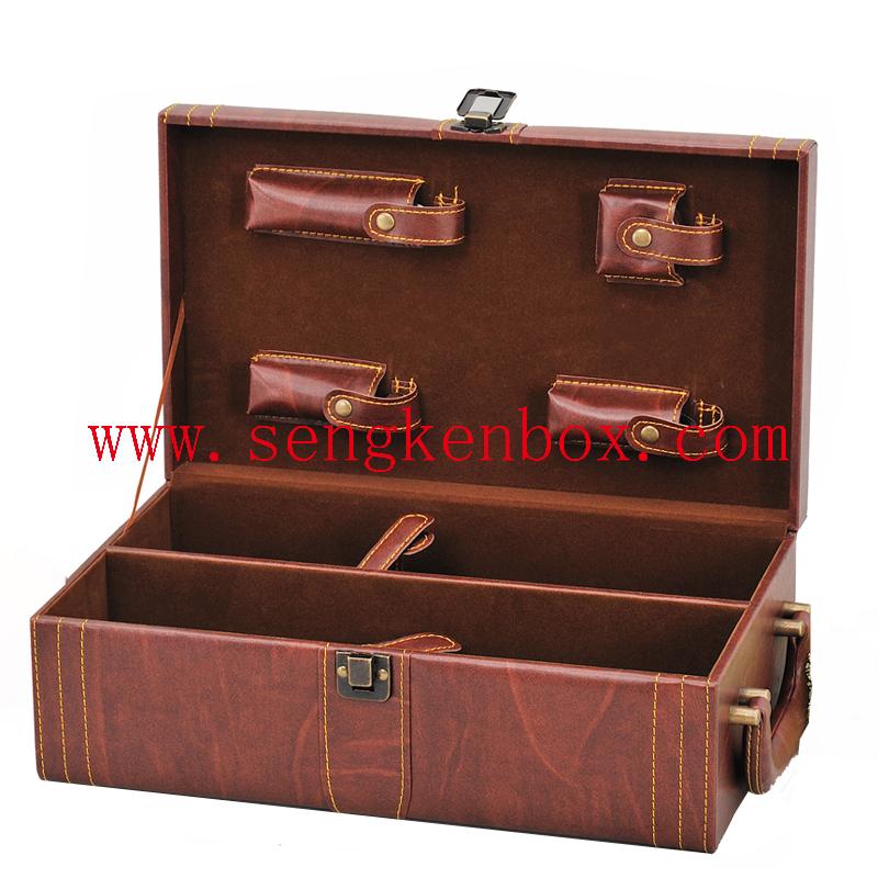 Leather Box with Handle