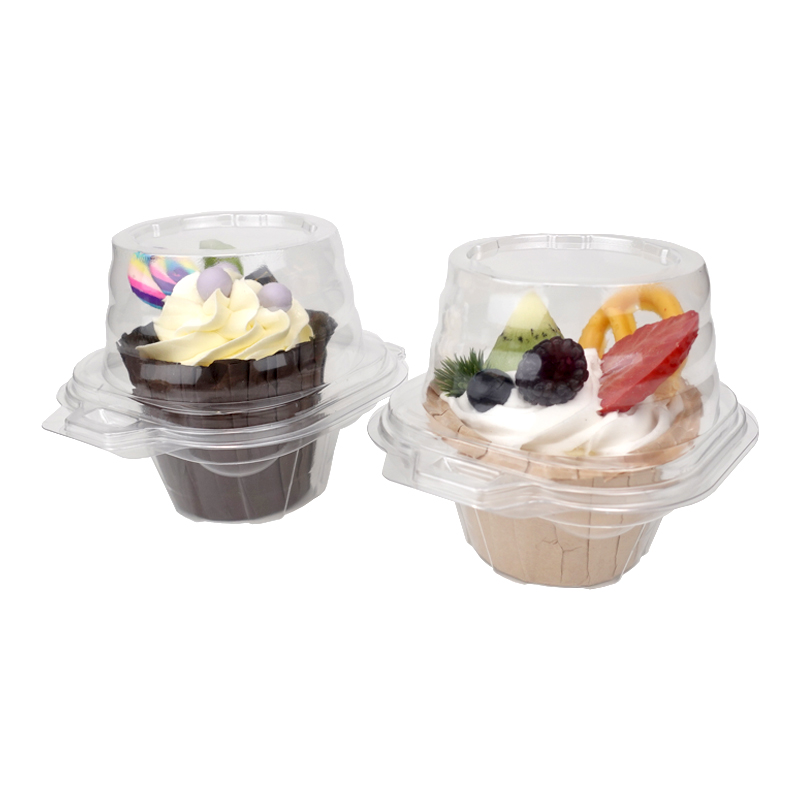 single cupcake plastic container