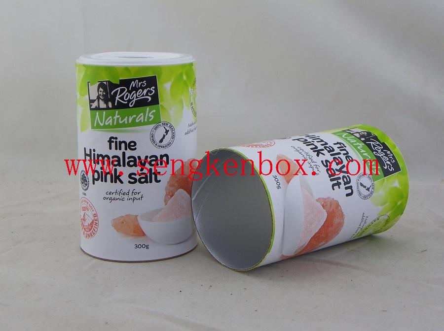 Himalayan Pink Salt Packaging Paper Cans