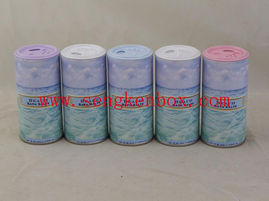 Bath Salt Packaging Grease-proof Composite Shaker Paper Cardboard Tube