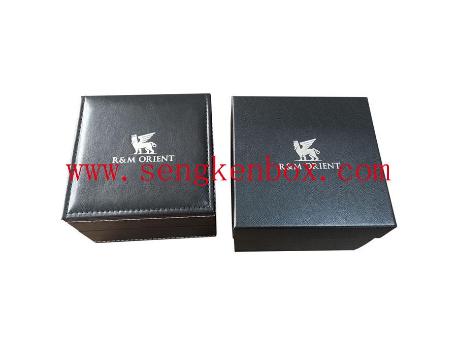 Black Leather Packaging Single Watch Box