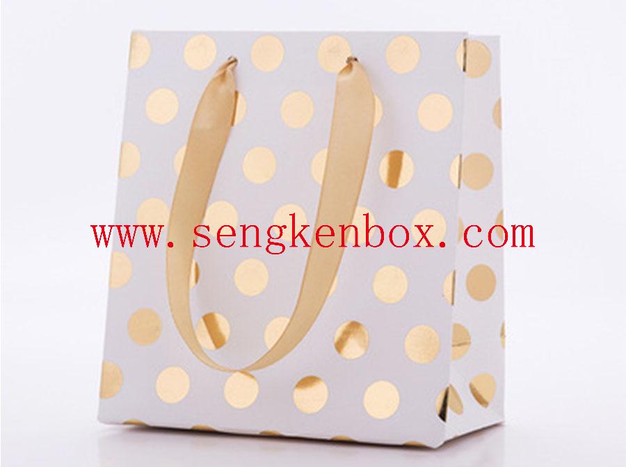 Paper Bag With Ribbon Handle