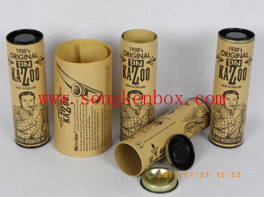 Cylinder Natural Flute Cans Instrument Packaging Paper Tube 