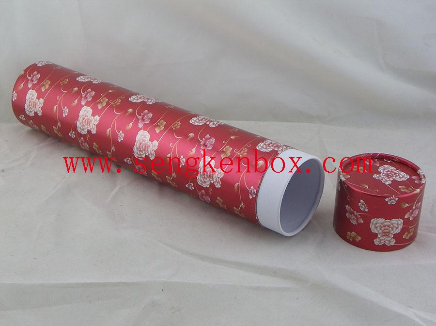 Waterproof Glossy Flower Paper Tube