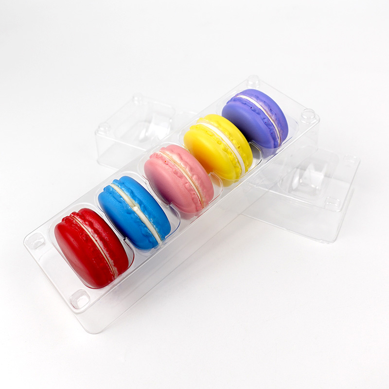 5 macarons plastic blister tray