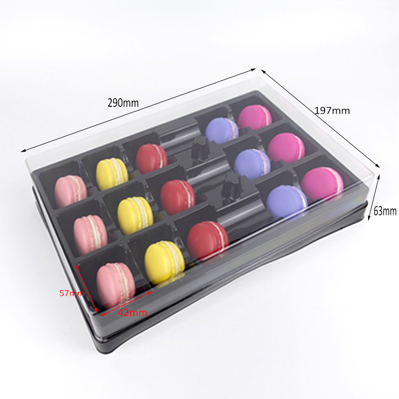 15 macaron plastic box with sleeve