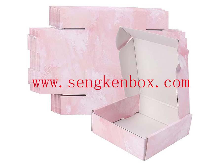 Pink Foldable Paper Card Box