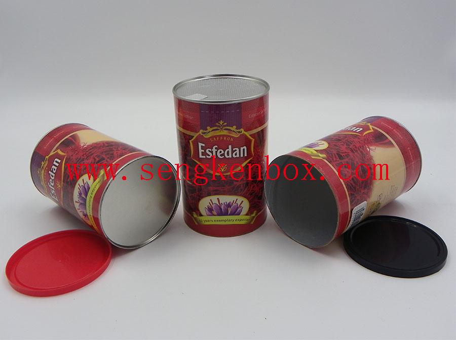 Esfedan Saffron Packaging Paper Cans