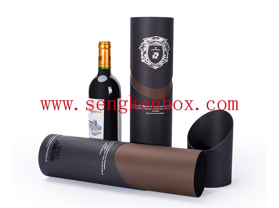 Red Wine In Kraft Paper Package