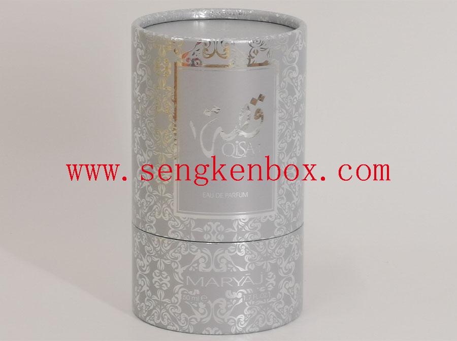 Eau De Parfum Packing Round Box Paper Cardboard Tube Packaging