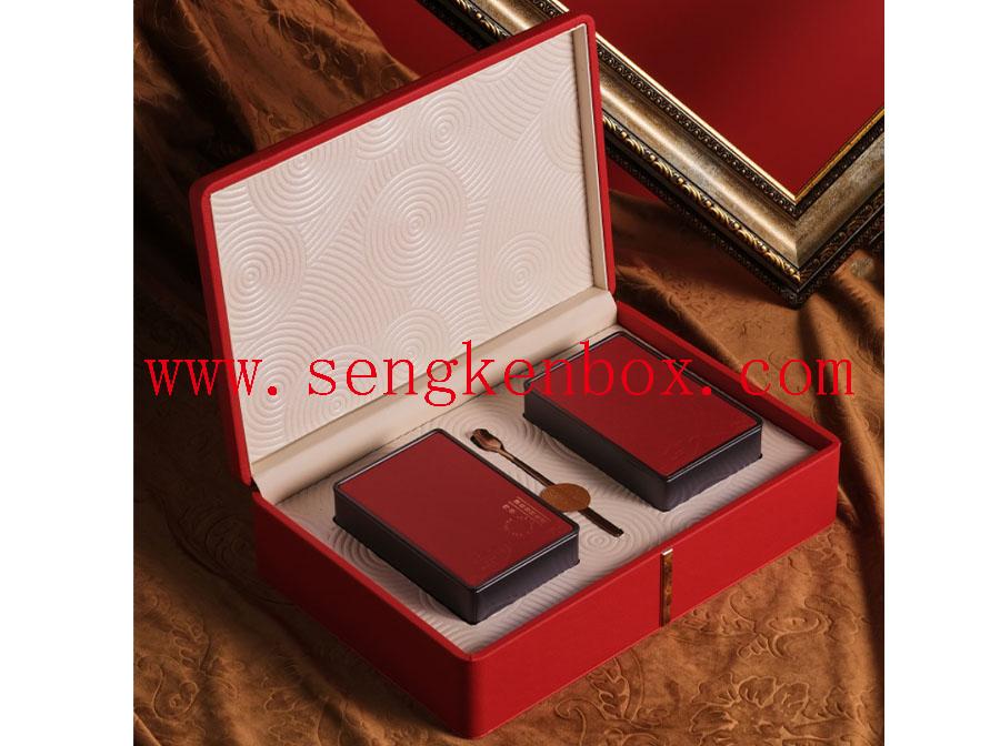 China Red Packaging Leather Box