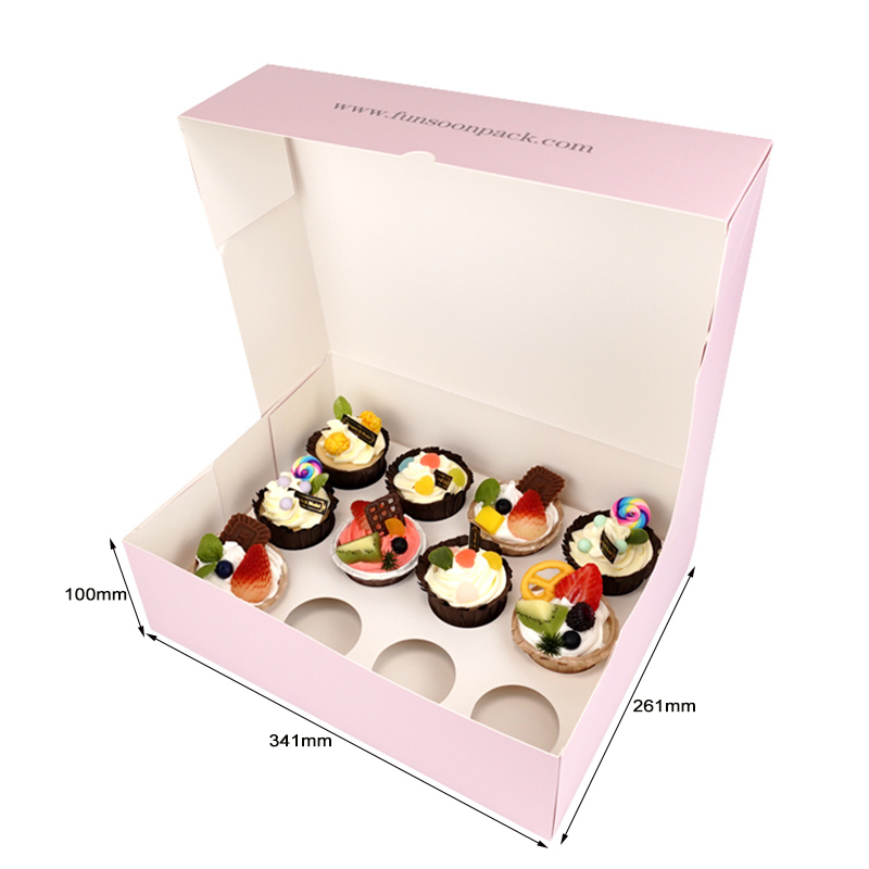 12 Cupcakes box with insert