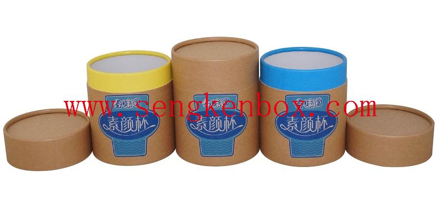 Paper Cans with Colorful Neck