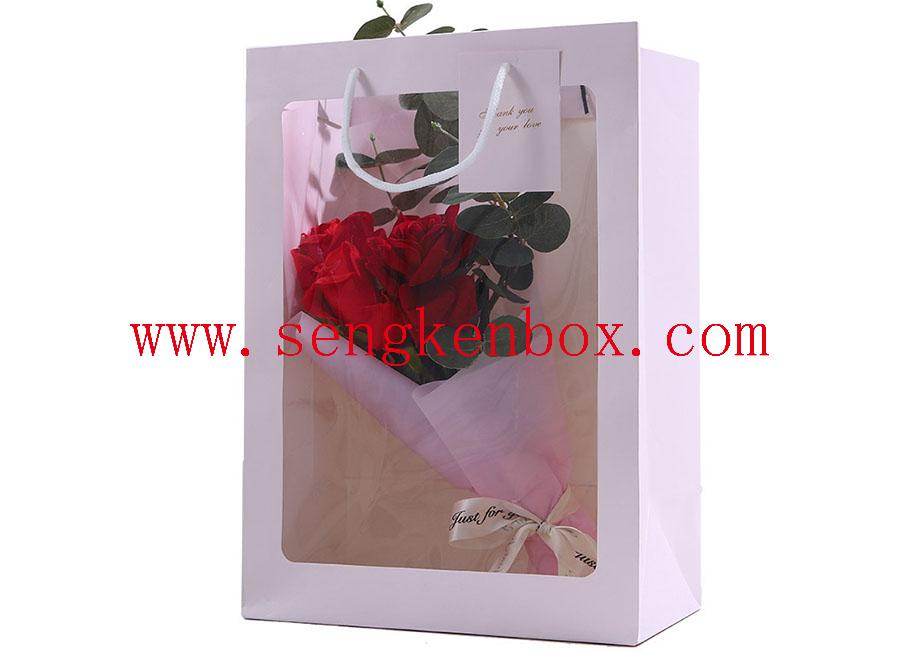 Transparent Flower Gift Paper Bag