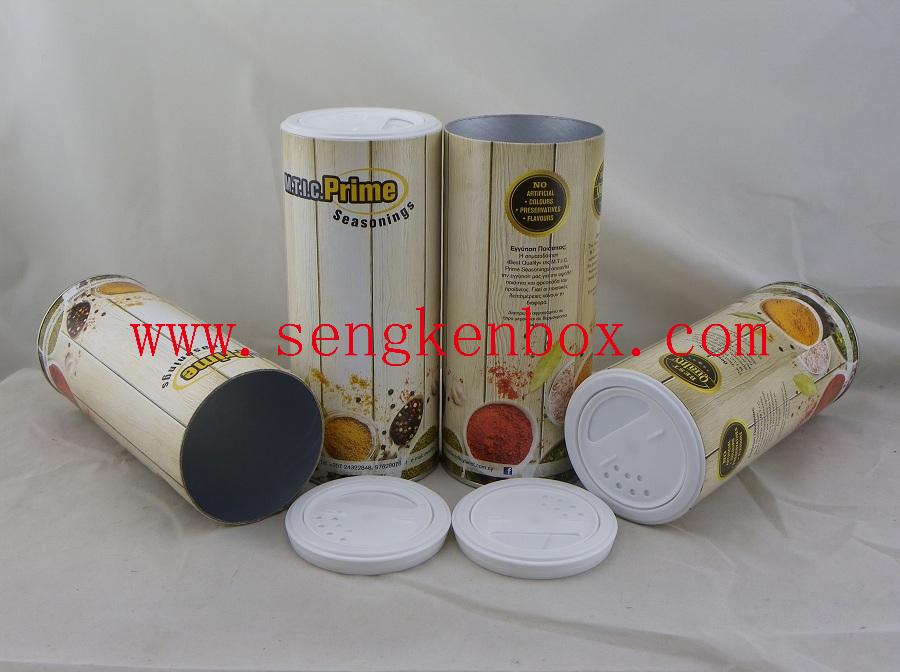 Grease-proof Composite Food Grade Seasonings Packaging Shaker Paper Tube