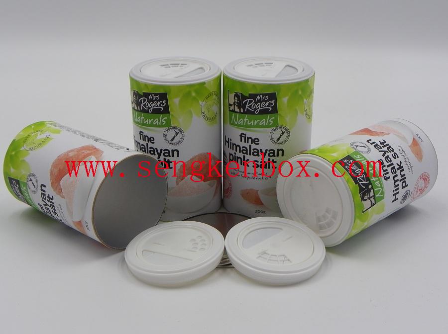 Salt Packaging Cardboard Canister