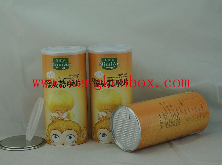 Paper Cans With Sealed Plastic Cover