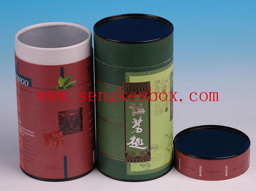Environmental Food Grade Waterproof Lined Iron Lid Tea Canister