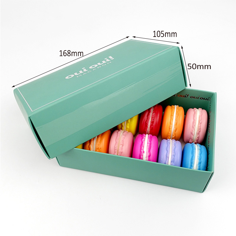 12 macarons paper gift box