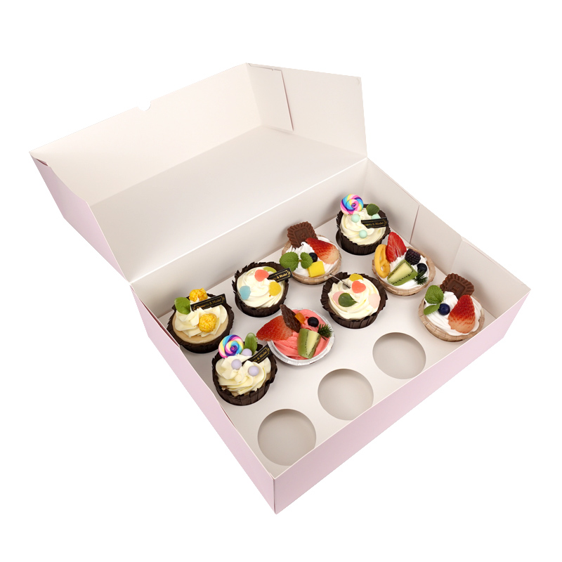 12 Cupcakes box with insert