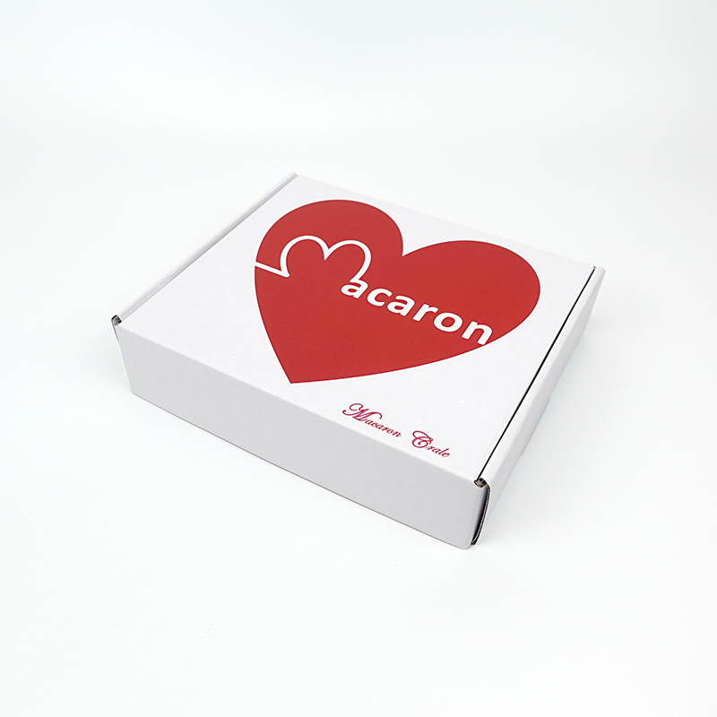 Corrugated packaging box for macarons