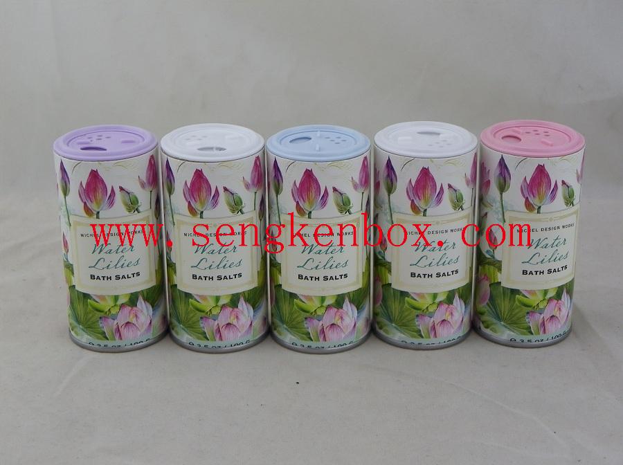 Water-proof Bath Salt Packing Shaker Paper Cardboard Cans