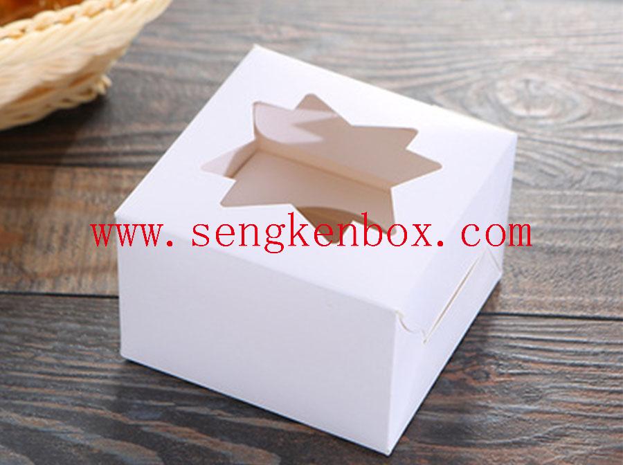 Paper Box With Custom Pattern Visual Window