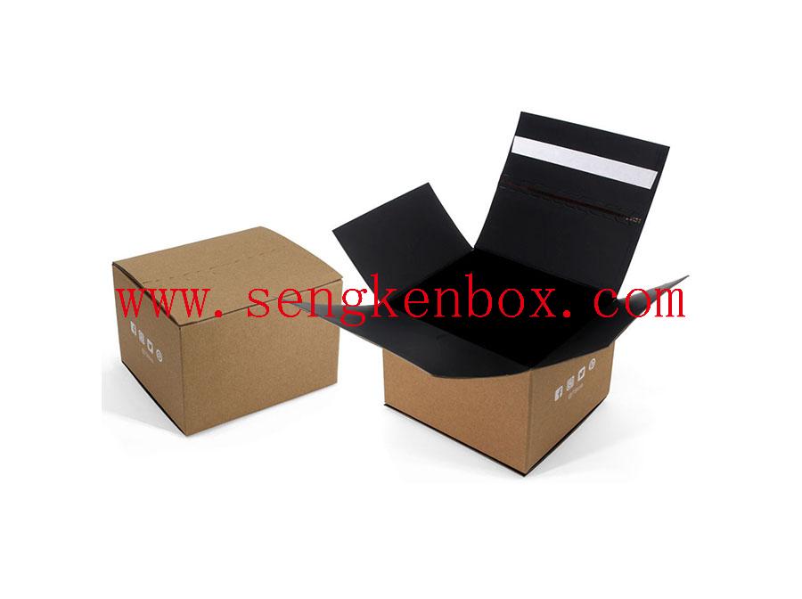 Black Personalised Paper Packing Box