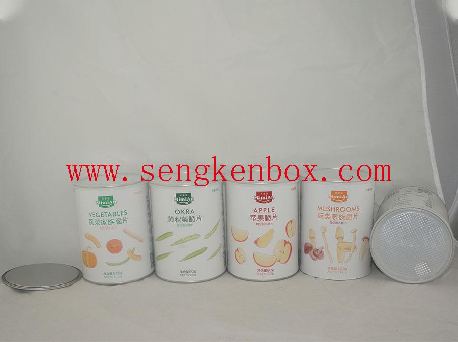 Snacks Moistureproof Packaging Paper Cans