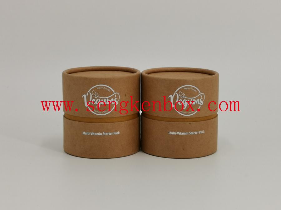 Vitamin Packaging Paper Canister 