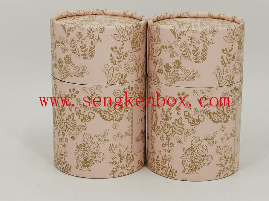 Gold Foundation Pattern Socks Paper Tube Packaging