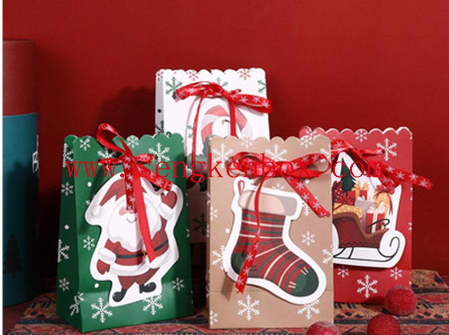 Paper Bag With Christmas Pendants