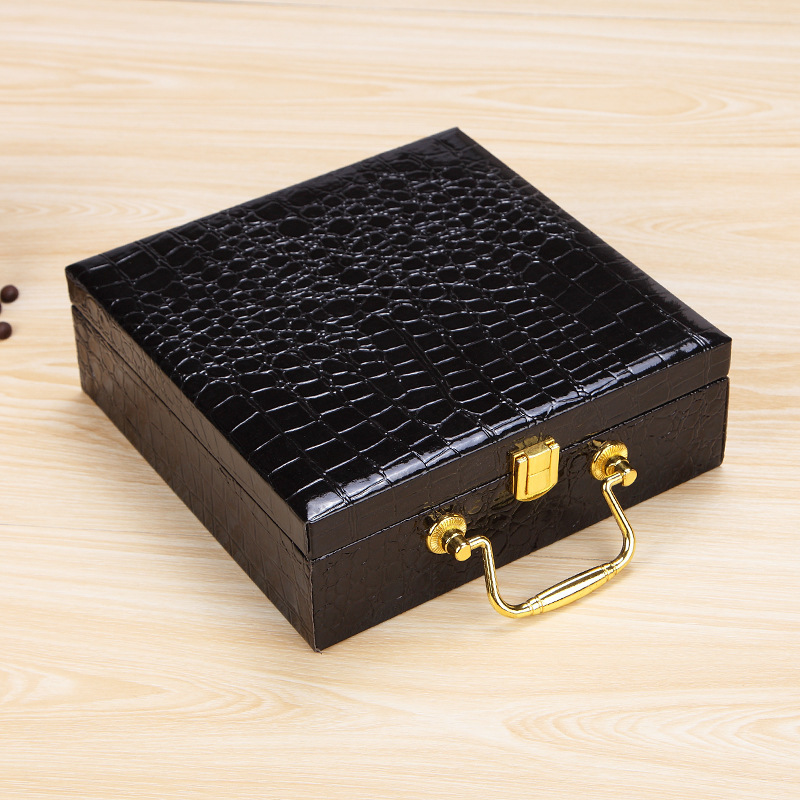 Customized luxury black flat folding gift box 