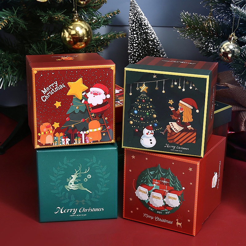 Custom Merry Christmas Eve Xmas Merry Apple Packaging Box