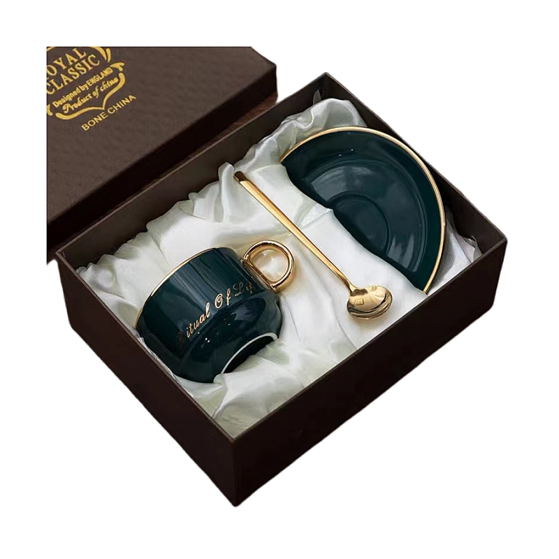 Custom Logo Coffee /tea Luxury Mug Set Gift Packaging Box 