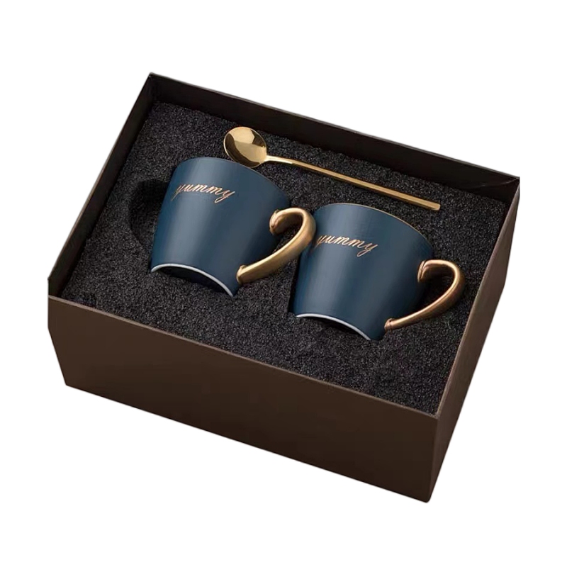 Custom Logo Coffee /tea Luxury Mug Set Gift Packaging Box 