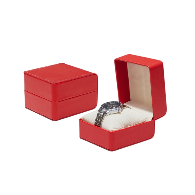 Wholesale High-Quality PU Leather Flip Watch Gift Packaging Box 