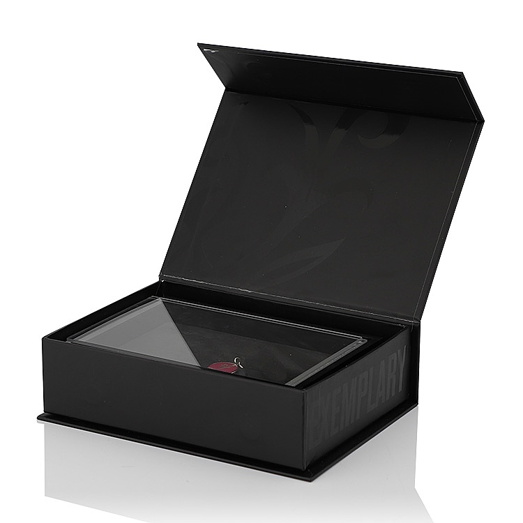 Custom Printed Luxury Black Magnetic Gift Box