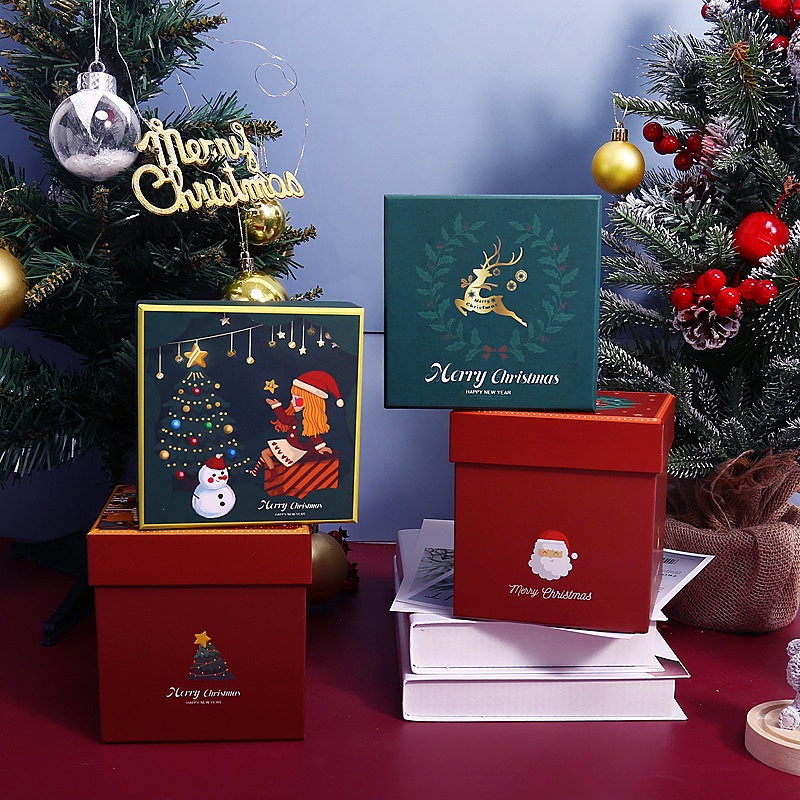 Custom Merry Christmas Eve Xmas Merry Apple Packaging Box