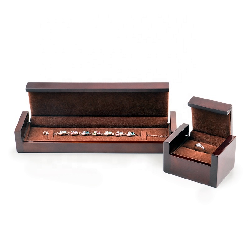 Custom Logo Wooden Jewelry Box for Brand Jewelry