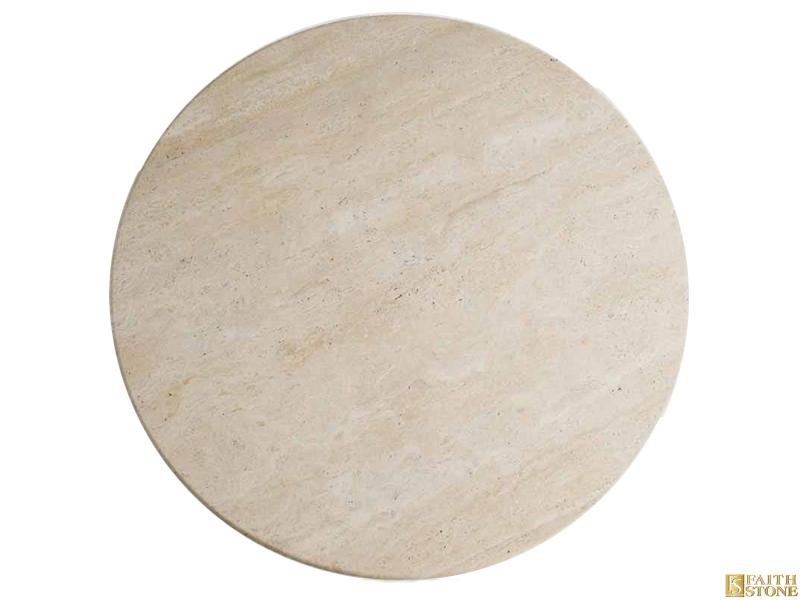 Travertine Marble Circle Table 