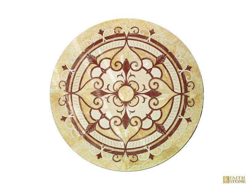 Round Villa Waterjet Marble Medallion