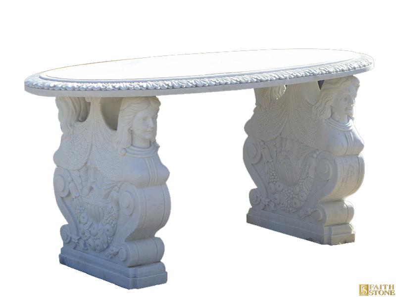 marble carving tea table