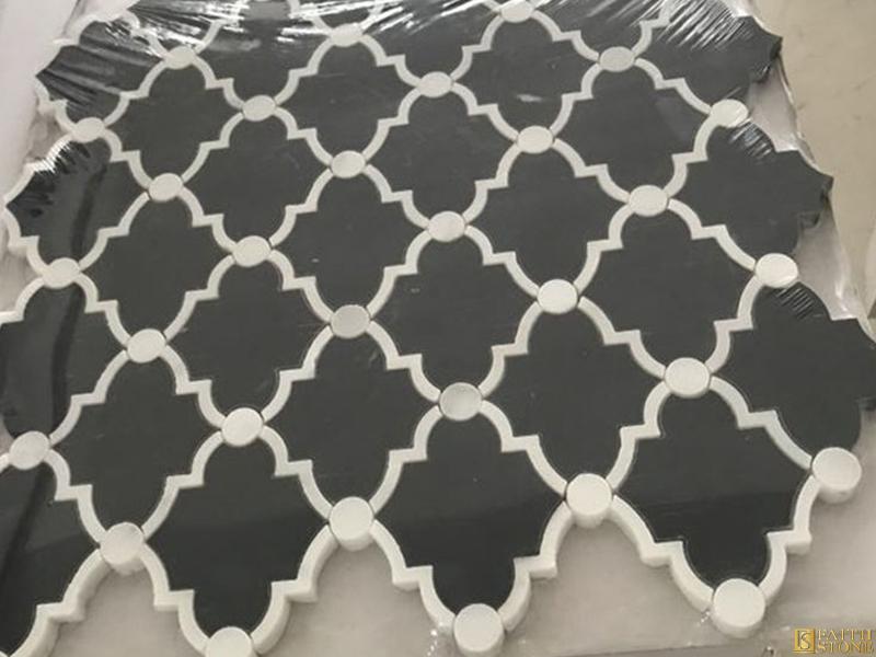 Hexagon Marble Mosaic Tiles 