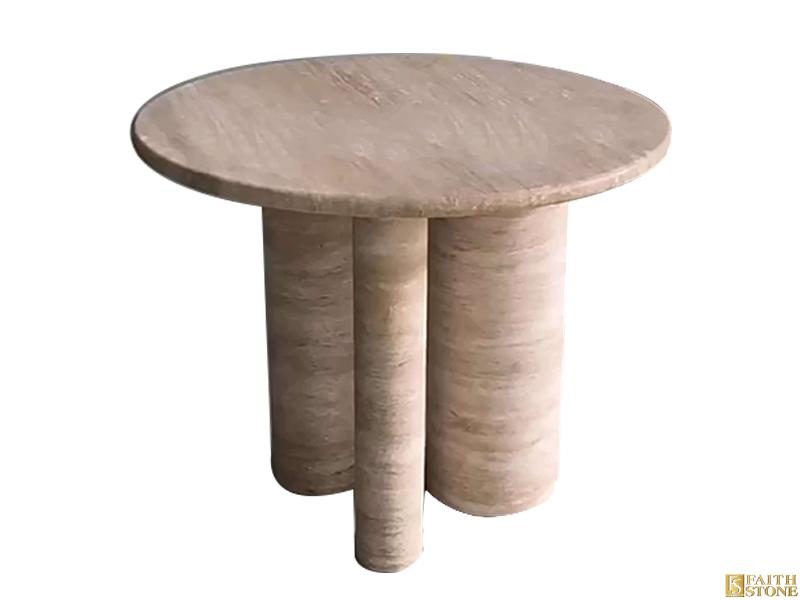 Travertine Marble Circle Table 